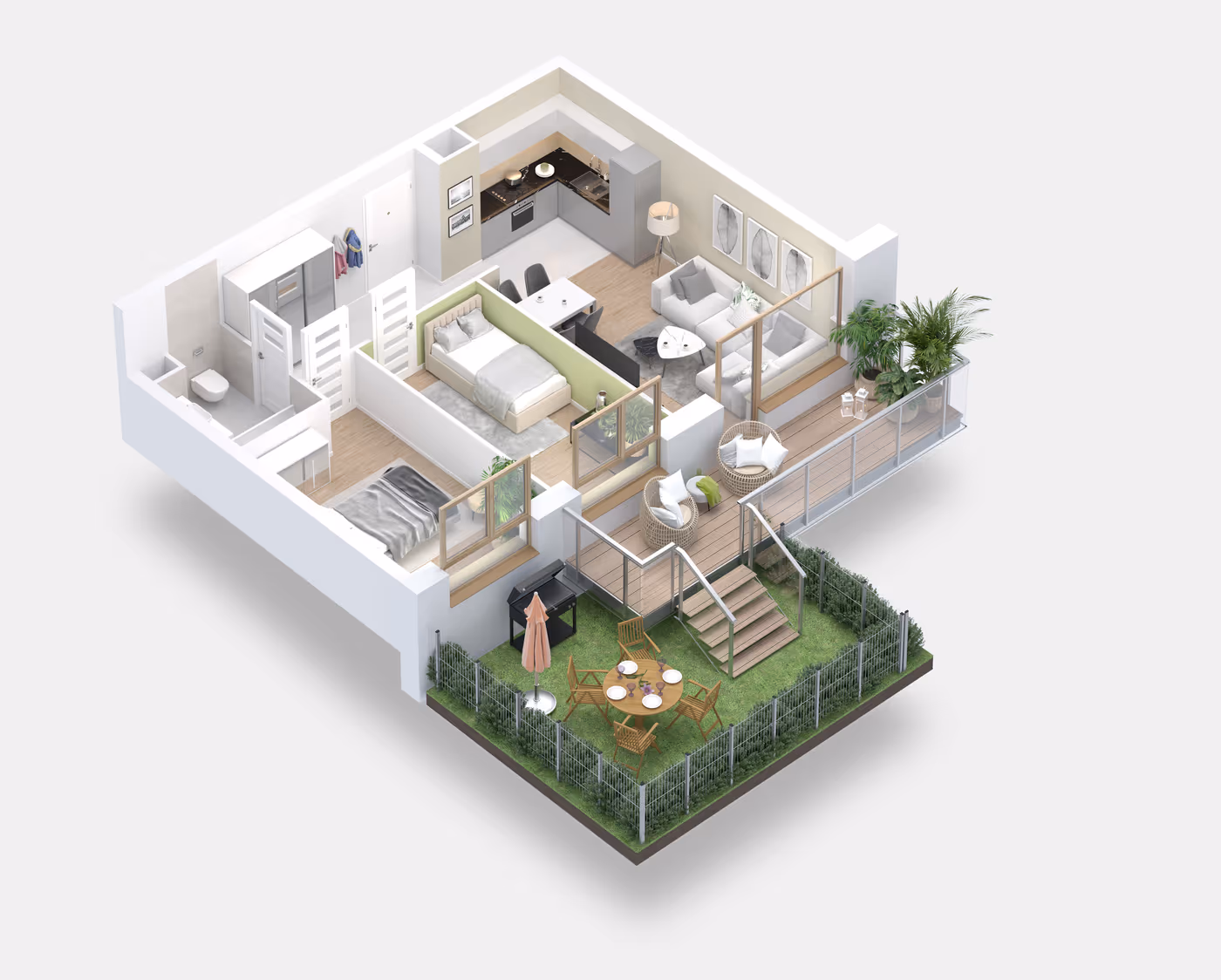 Mieszkanie 3-pokojowe, 54 m² — Nova Daliova B3.04