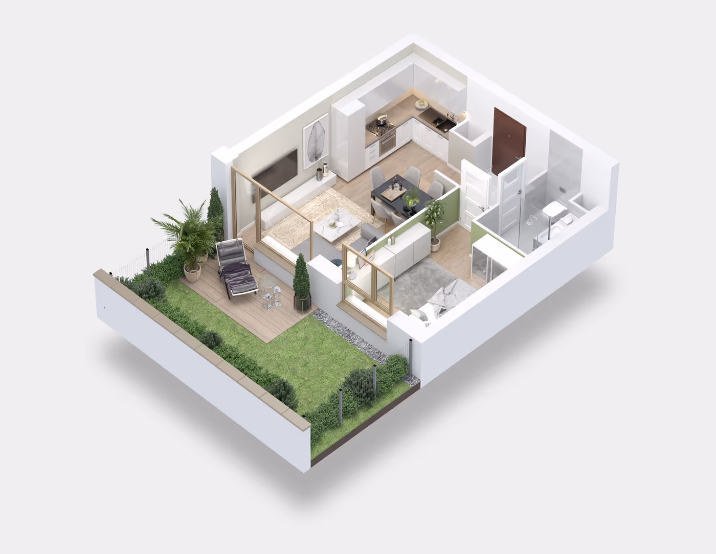 Mieszkanie 2-pokojowe, 34 m² — Nova Daliova B3.120