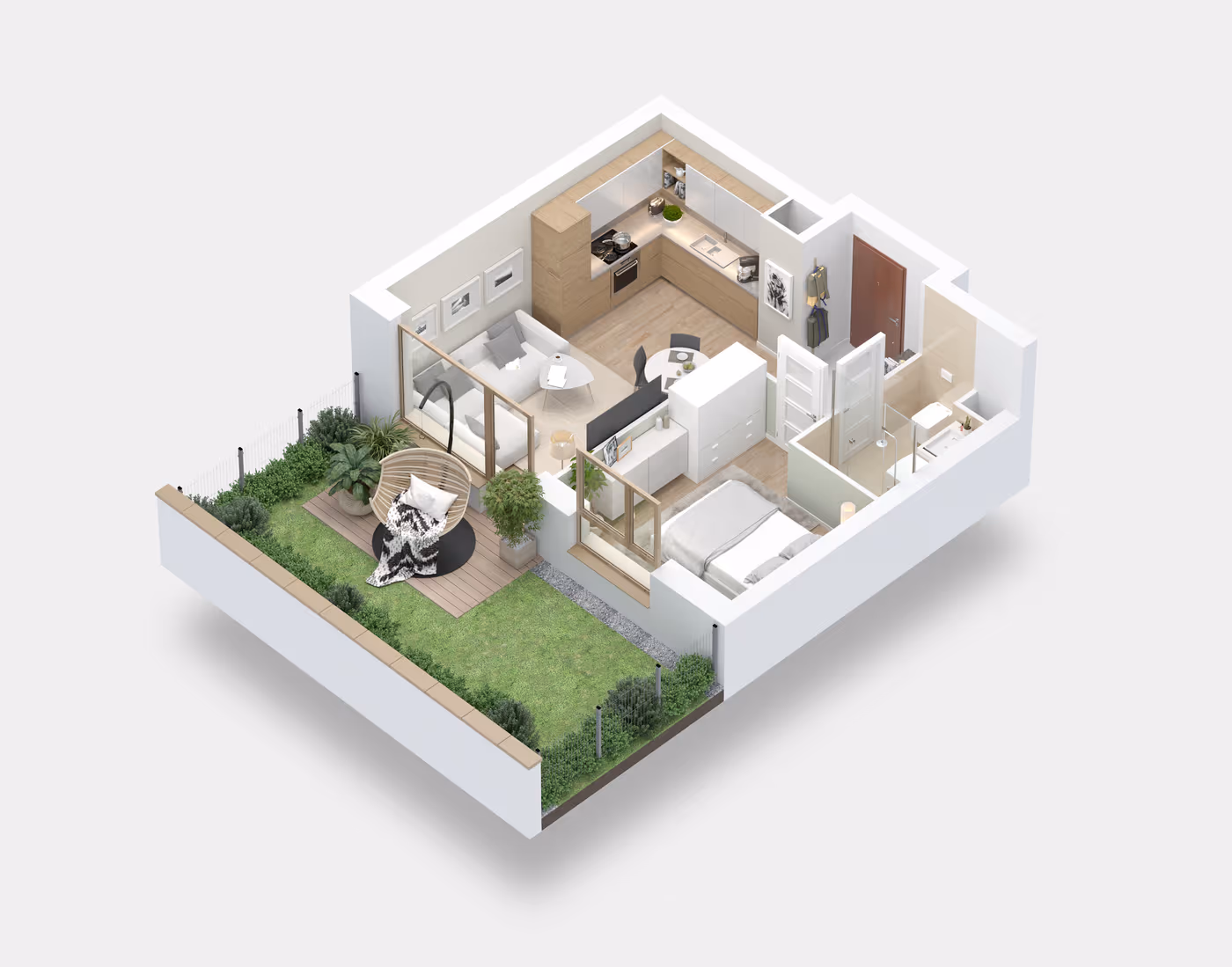 Mieszkanie 2-pokojowe, 36 m² — Nova Daliova B3.142