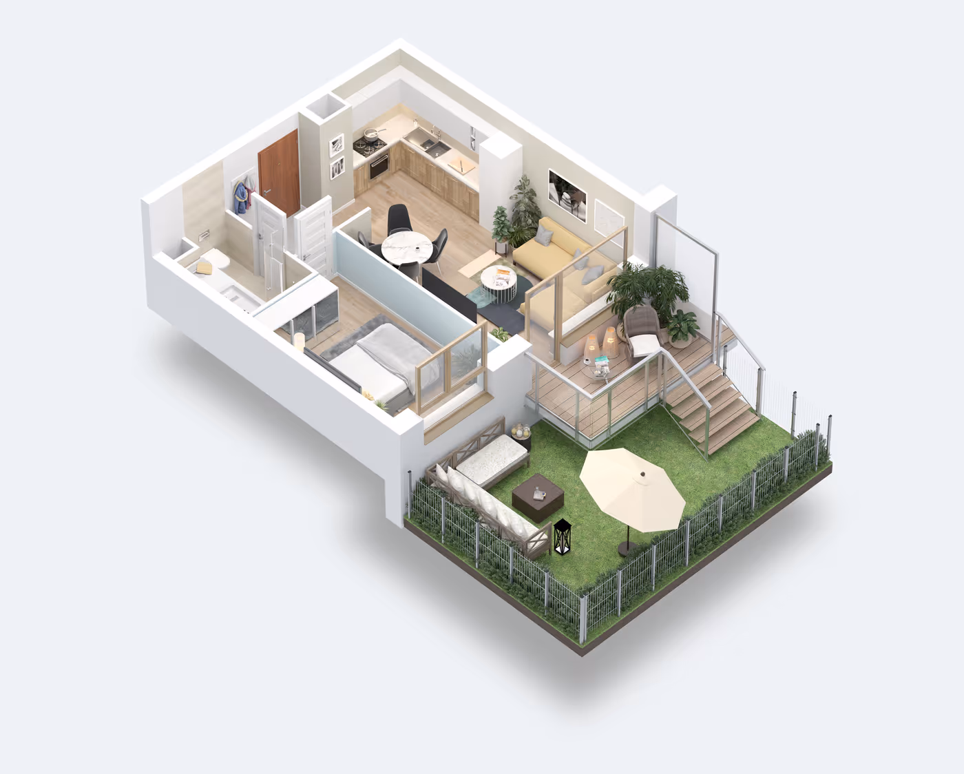 Mieszkanie 2-pokojowe, 38 m² — Nova Daliova B3.23
