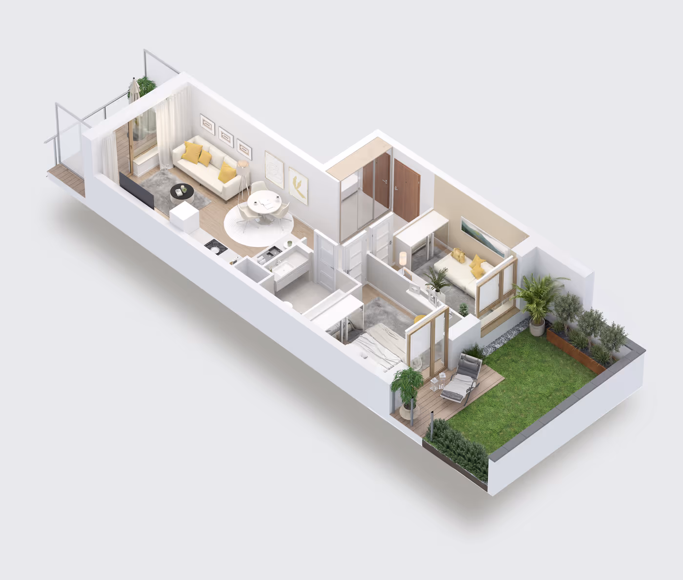 Mieszkanie 3-pokojowe, 52 m² — Nova Daliova B3.41