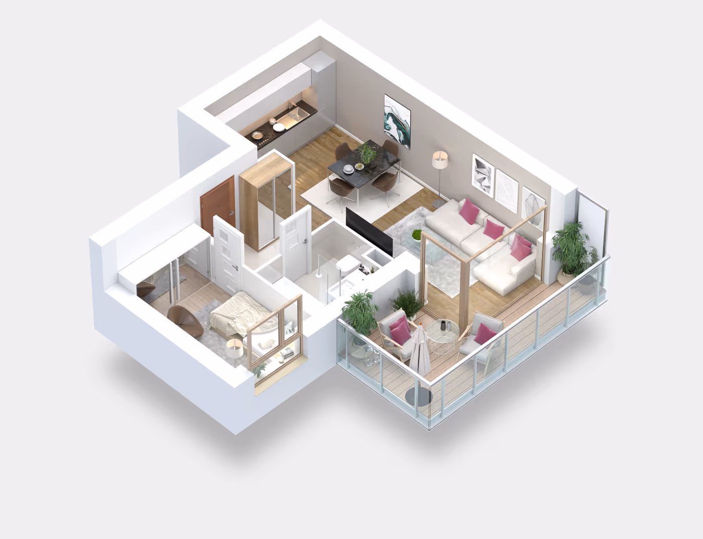 Mieszkanie 2-pokojowe, 40 m² — Nova Daliova B3.52