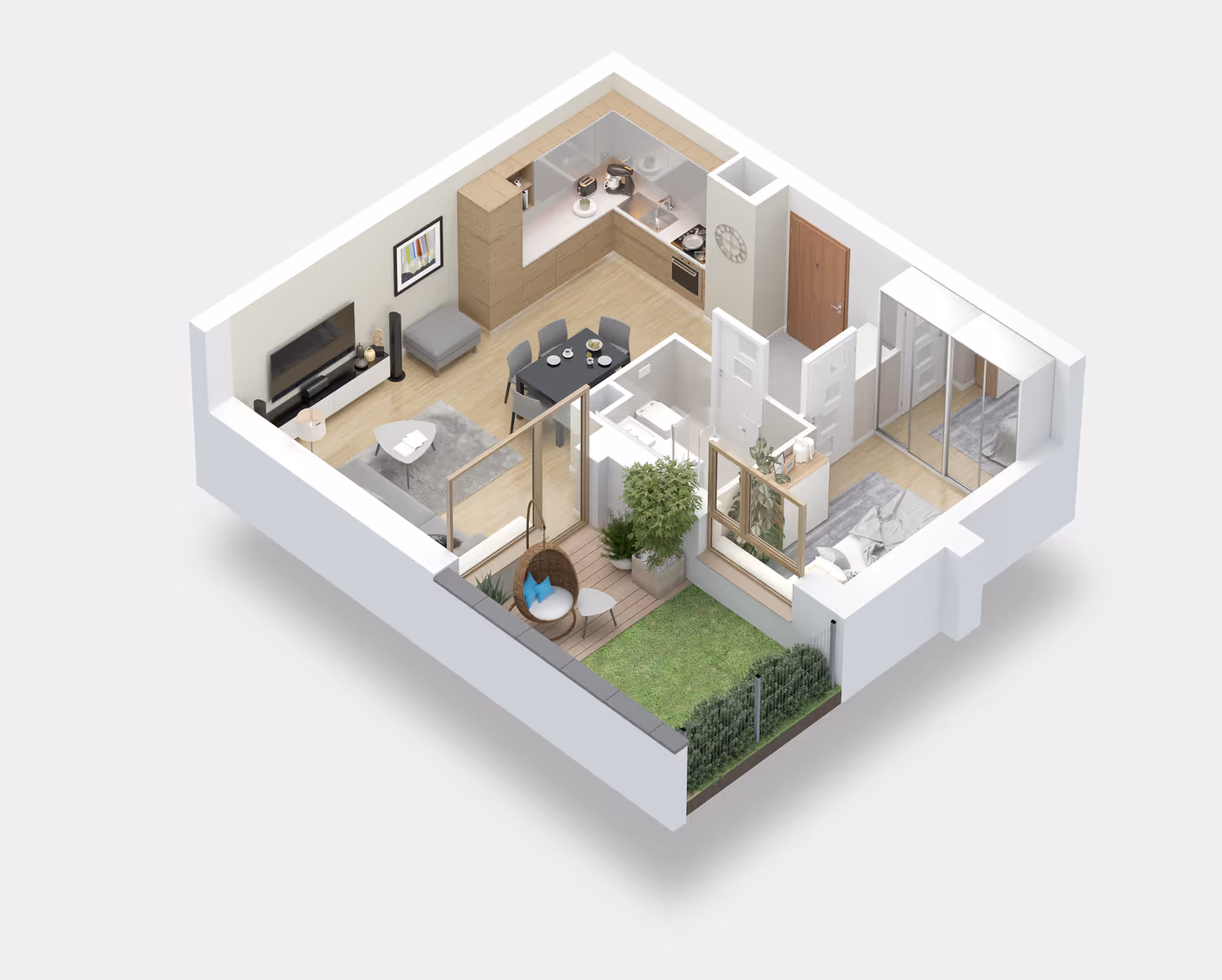 Mieszkanie 2-pokojowe, 38 m² — Nova Daliova B3.88