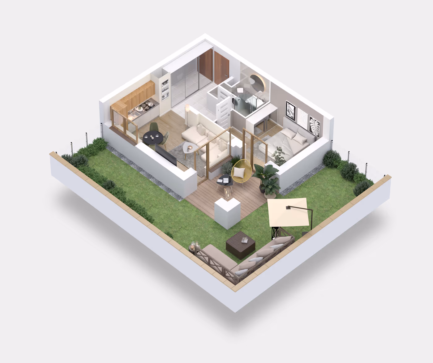 Mieszkanie 2-pokojowe, 39 m² — Nova Daliova B3.143